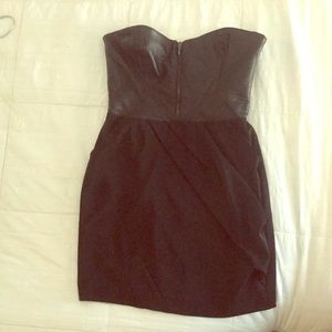 bebe Leather mini dress